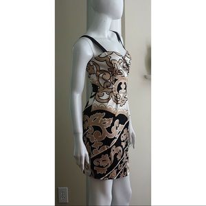 Hale Bob Dress NWT Size Small Beige Black Ivory